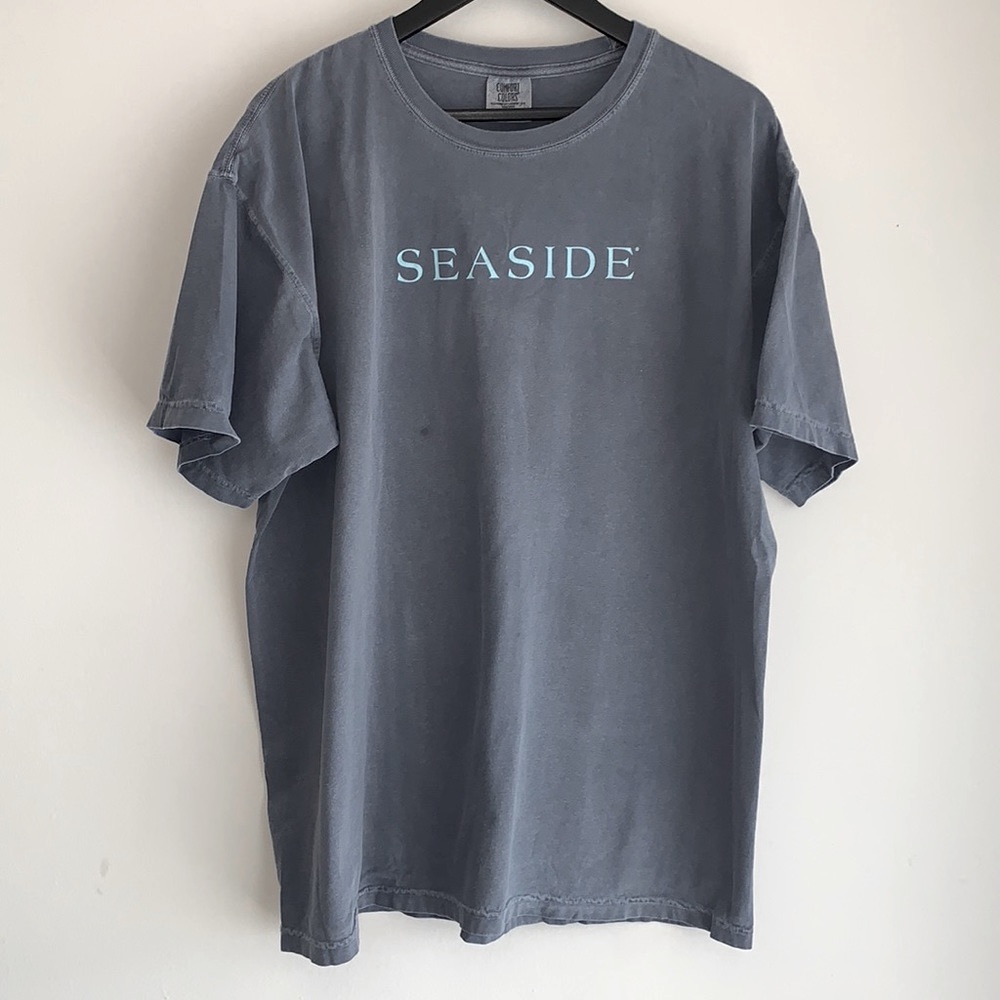 💙 Comfort Colors Oversize XL Seaside T-Shirt Off Gray/Grey Color Night Tee 💙